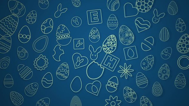 background on Easter holiday theme dynamic