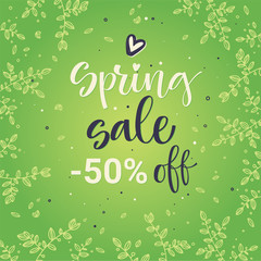 Spring sale colorful calligraphy