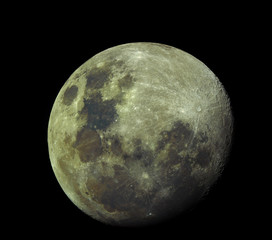 The Moon shows its true colors