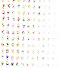 Background of multicolored points on white 