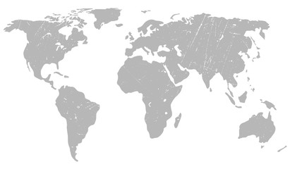 World map grunge background