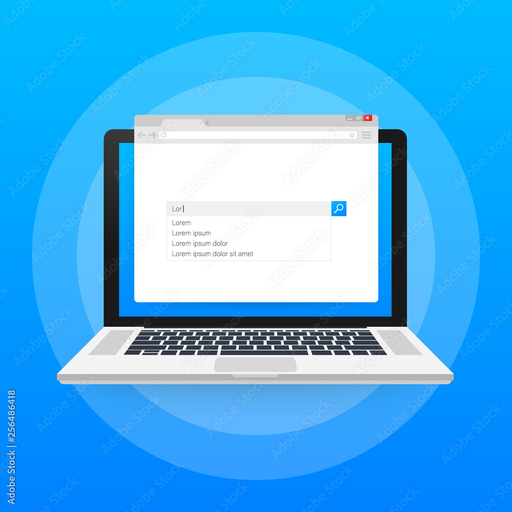 Poster search bar vector element design. set of search bar boxes. ui interface template. vector illustratio