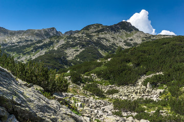 Amazing Summer landscape of Muratov Peak, Pirin Mountain, Bulgaria