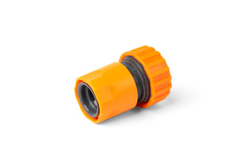 Hose coupling isolated on white background.