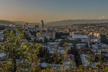 Aerial view of Tbilisi, Georgia