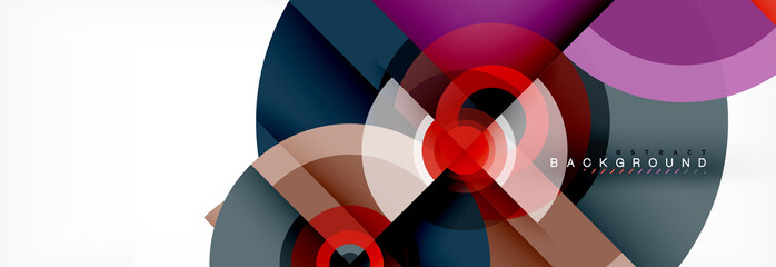 Geometric circle abstract background, creative geometric wallpaper.
