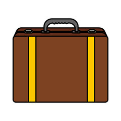 suitcase travel isolated icon