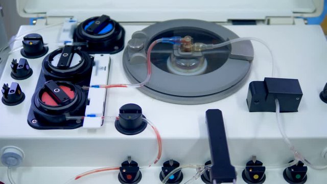 Functioning machine for donation of blood