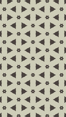 Ornate geometric pattern and two-tone abstract background