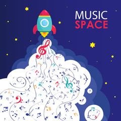 Music background. Space music.