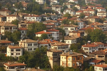 Fototapeta na wymiar Traditional ottoman houses in Safranbolu, Turkey