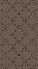 Ornate geometric pattern and two-tone abstract background