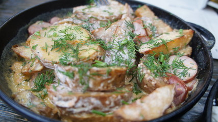 tasty ukrainian food on plate