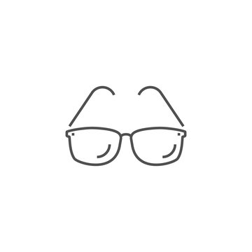 Sunglasses Related Vector Line Icon.