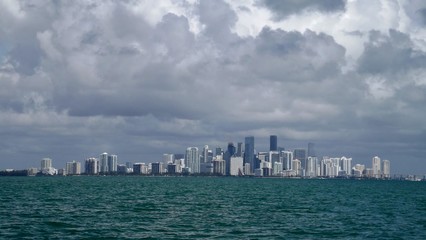 Naklejka premium Miami Skyline