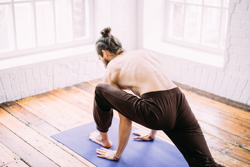 Man doing yoga