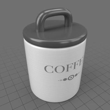 Modern coffee canister