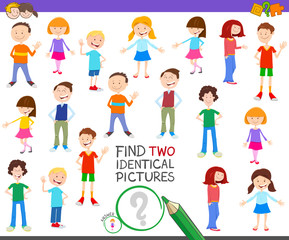 find two identical kid task for children