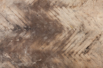 Old linoleum, which for a long time lay on the floorboard. Grunge texture background