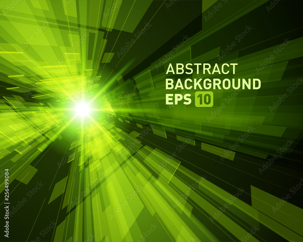 Wall mural abstract background virtual reality 3d space grid effect.