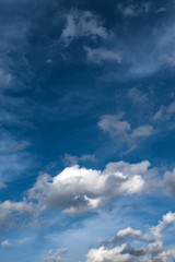 Beautiful white clouds on blue sky