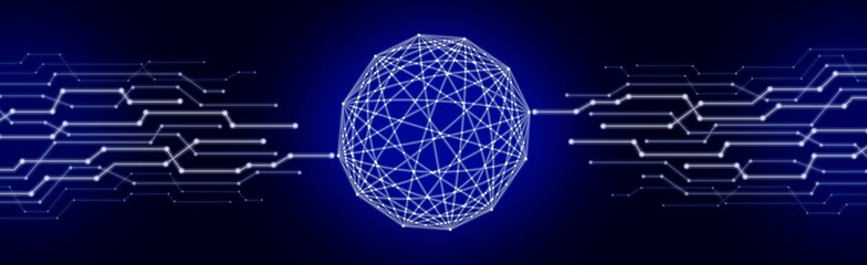 abstract digital network