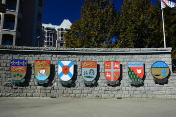 Canadian coats of arms in Victoria BC,Canada