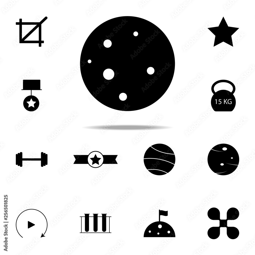 Poster moon icon. web icons universal set for web and mobile