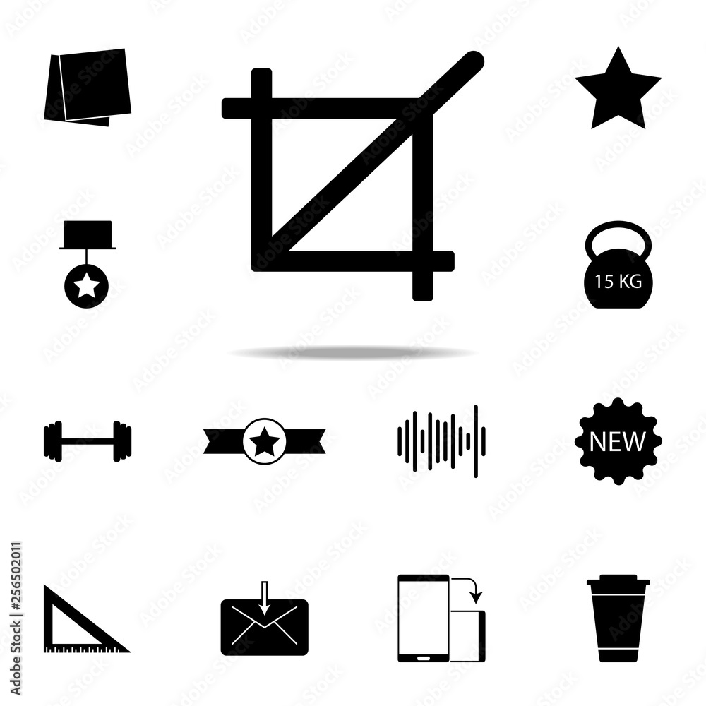 Poster angle increase sign icon. web icons universal set for web and mobile