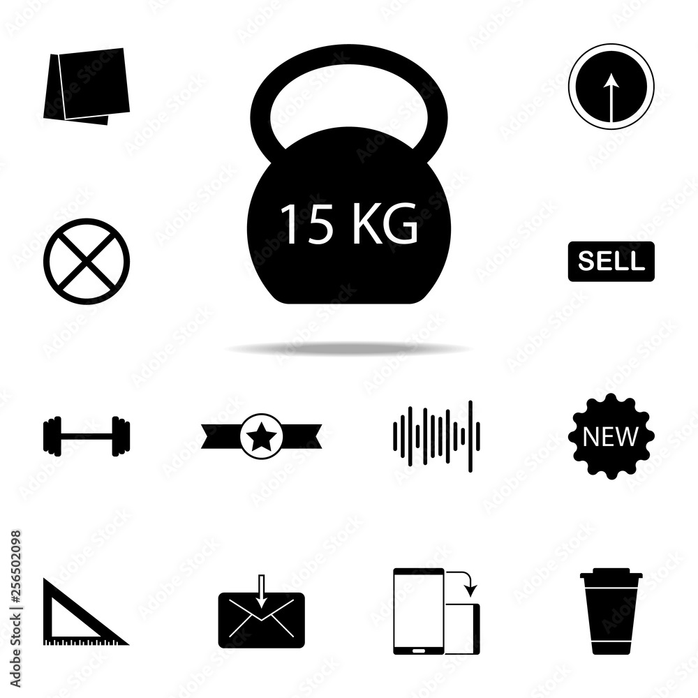 Aufkleber weight icon. web icons universal set for web and mobile