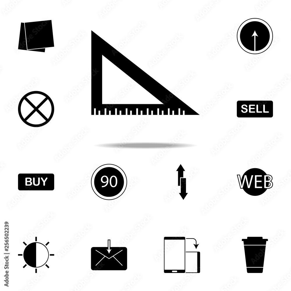 Poster angle ruler icon. web icons universal set for web and mobile