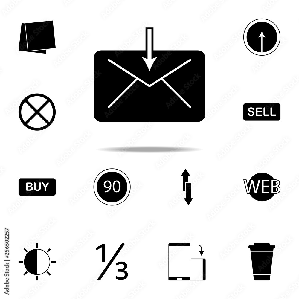 Poster the envelope icon. web icons universal set for web and mobile