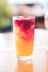 juice in glass
