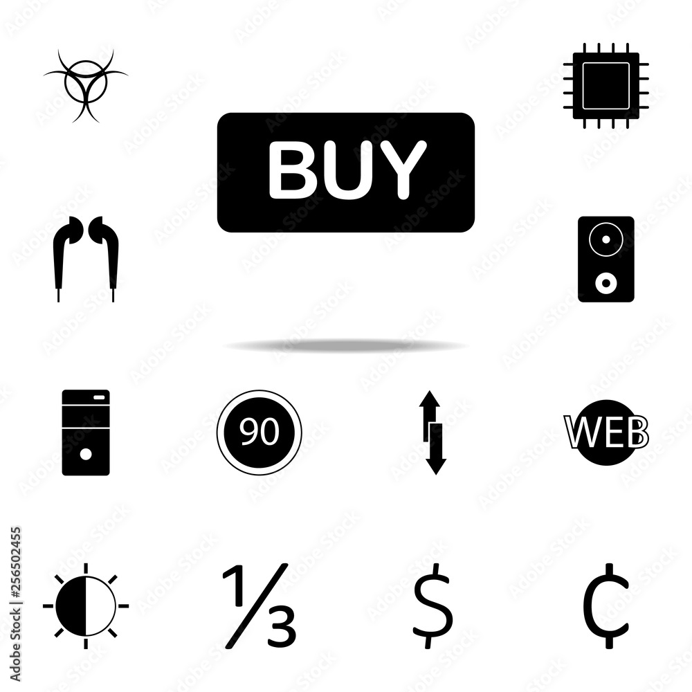 Poster buy button icon. web icons universal set for web and mobile