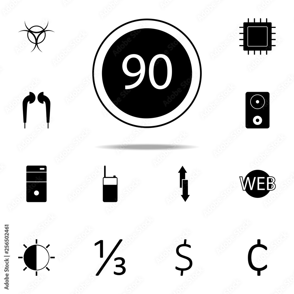 Poster speed limit icon. web icons universal set for web and mobile