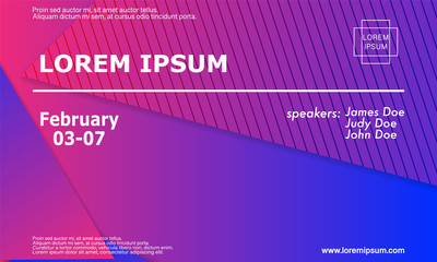 Conference invitation design template