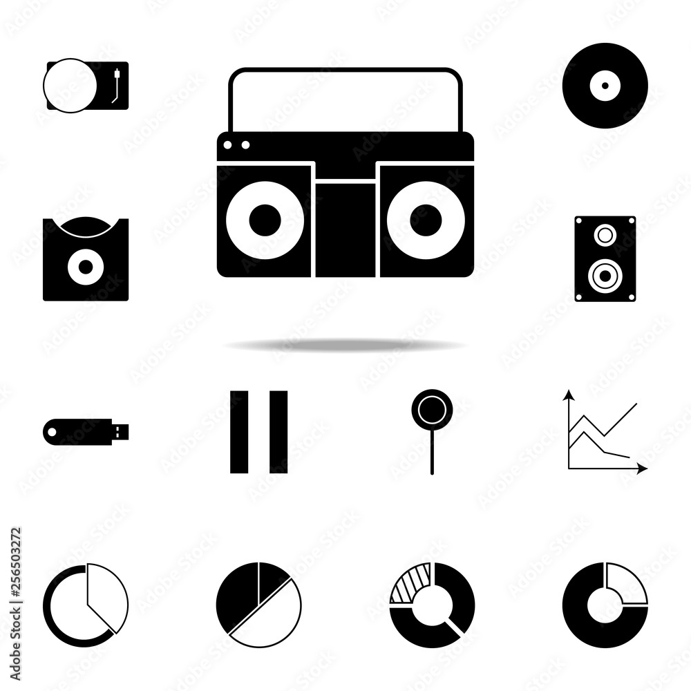Poster record player icon. web icons universal set for web and mobile