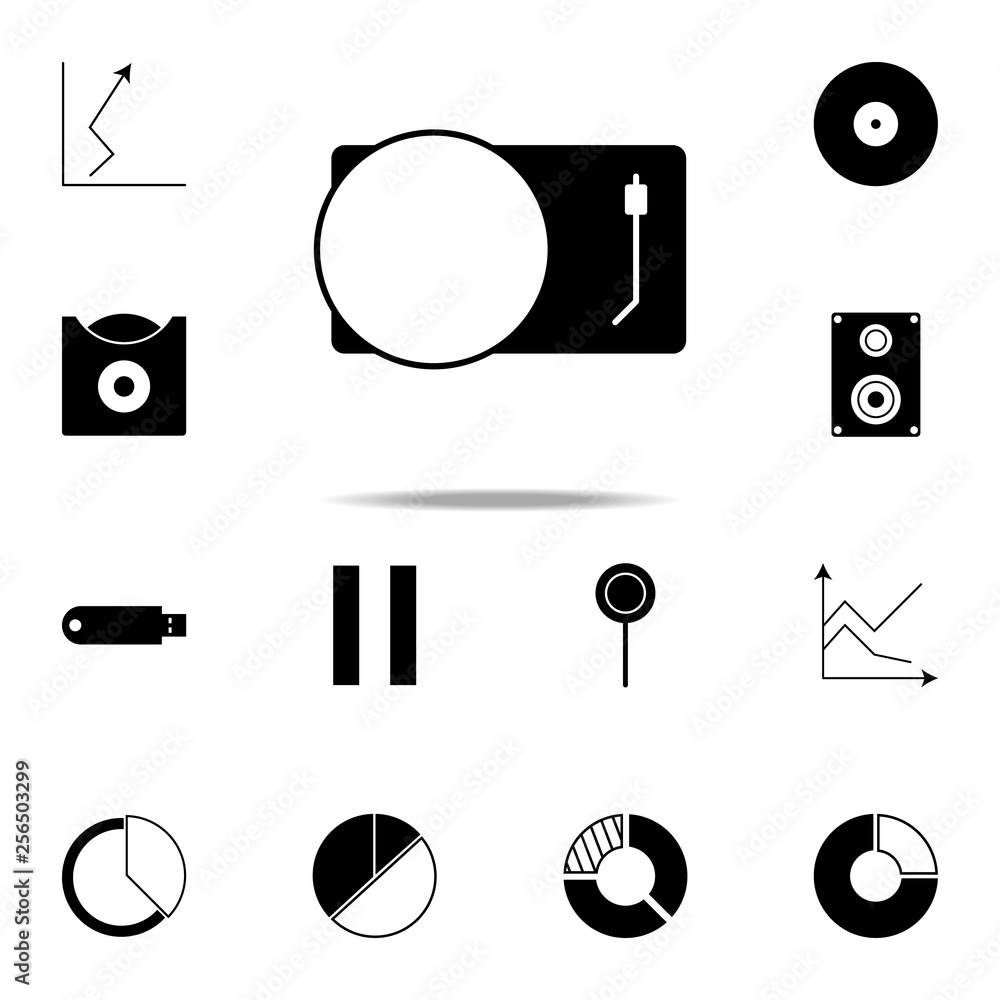 Poster turntable icon. web icons universal set for web and mobile