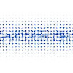 Blue dots on white background