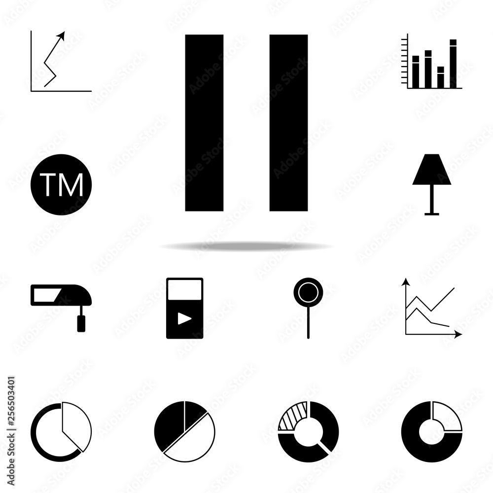 Poster pause sign icon. web icons universal set for web and mobile