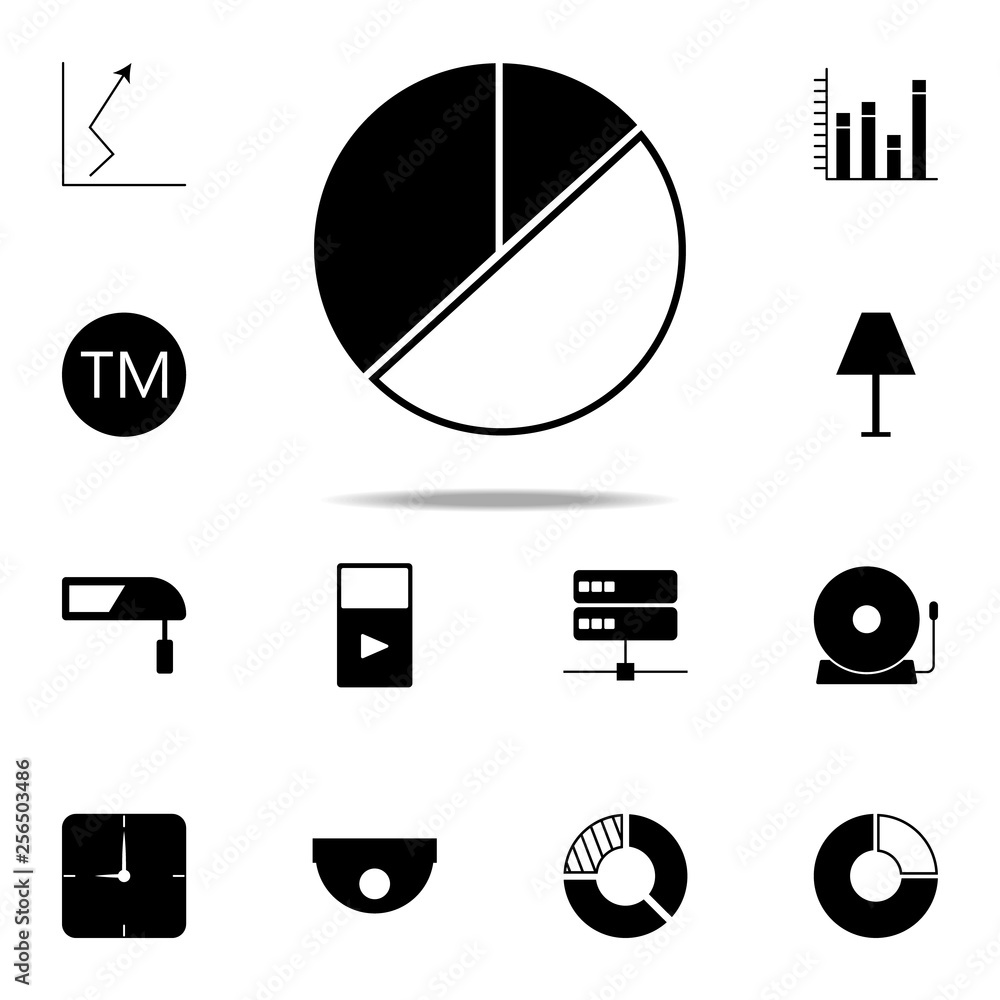 Poster pie chart icon. web icons universal set for web and mobile