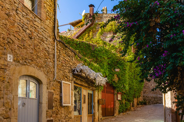 Street of the medieval village of Peratalla