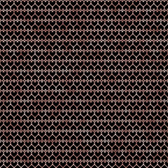 Rose Gold Pattern Ornamental Heart Web Design Wallpaper Background