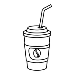 coffee drink in plastic container