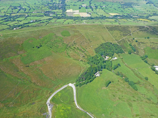 Aerial view of Mam Tor in the Peak District