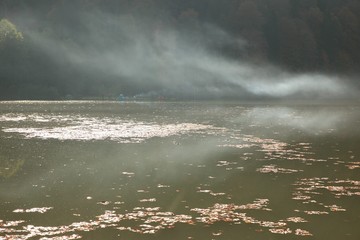 Landscape in the forest with a lake.savsat/artvin/turkey