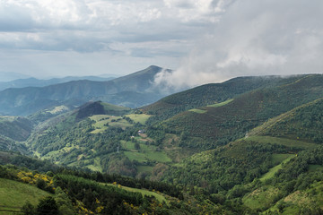 Pedrafita del Cebrero, Spain. Mountain landscape