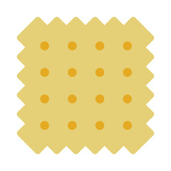 Wheat cracker vector flat isolated