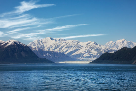 Panoramic view on the Hubbard Glacier, Alaska