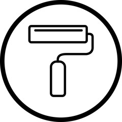 Illustration  Paint roller Icon